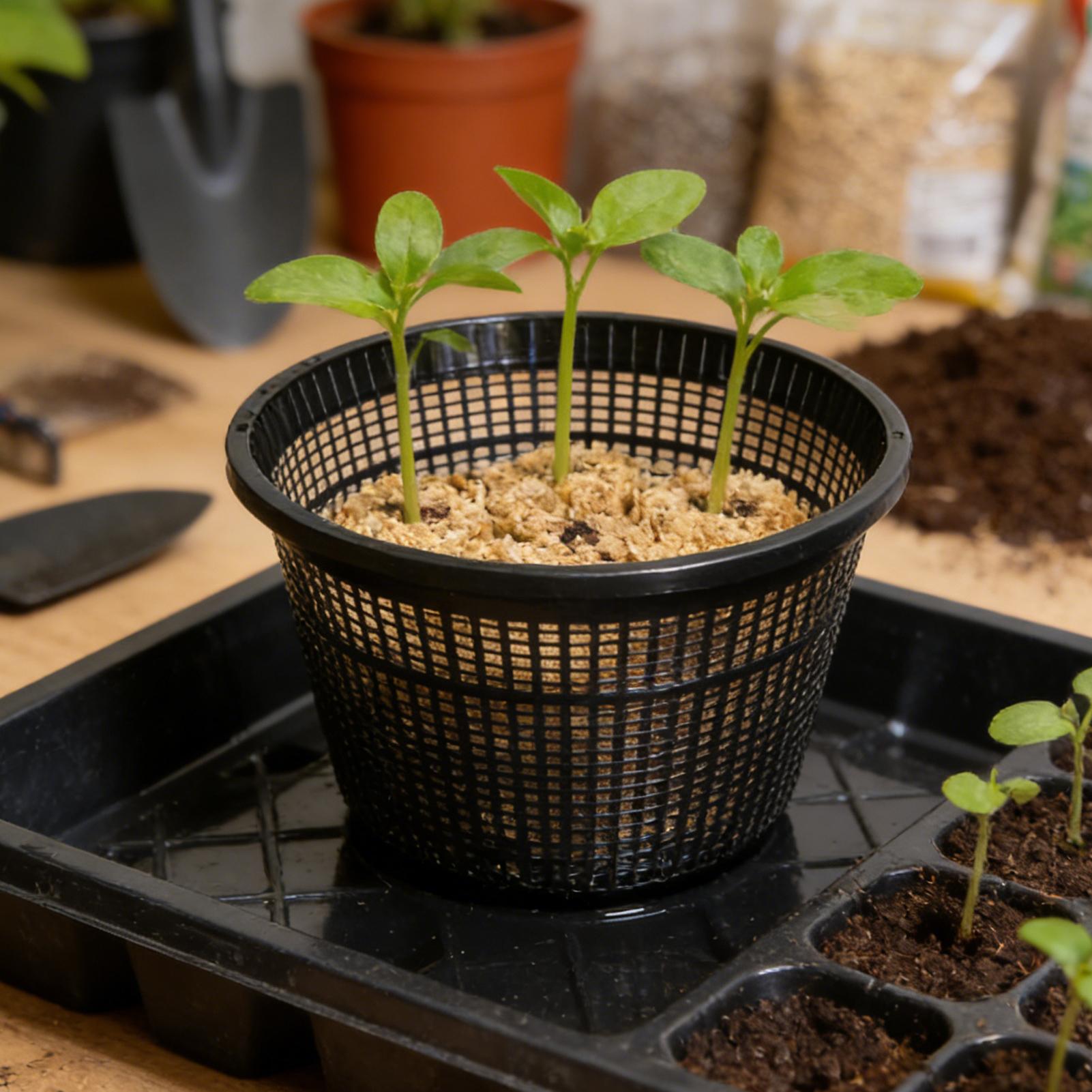 Net Pot 3 Inch - Net Pots 8.5 inch Reusable Weather-Resistant