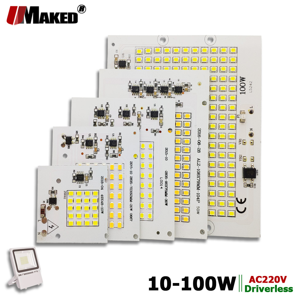 AC220V LED PCB 10W 20W 30W 50W - Flood Tray Table review and price