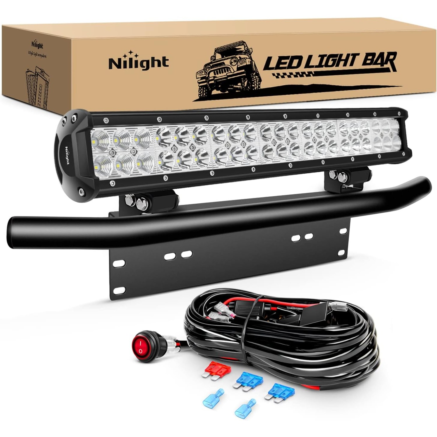 Nilight 20Inch 126W LED Light  - Flood Tray Table review and price