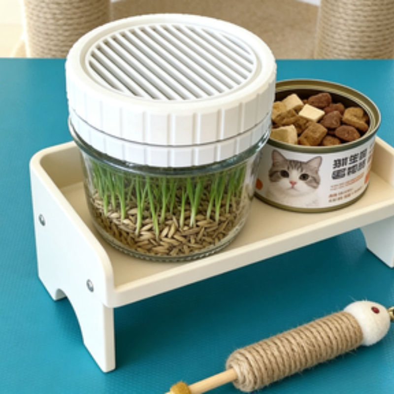 Minimalist White Cat Grass Gro - Net Pot 3 Inch review and price