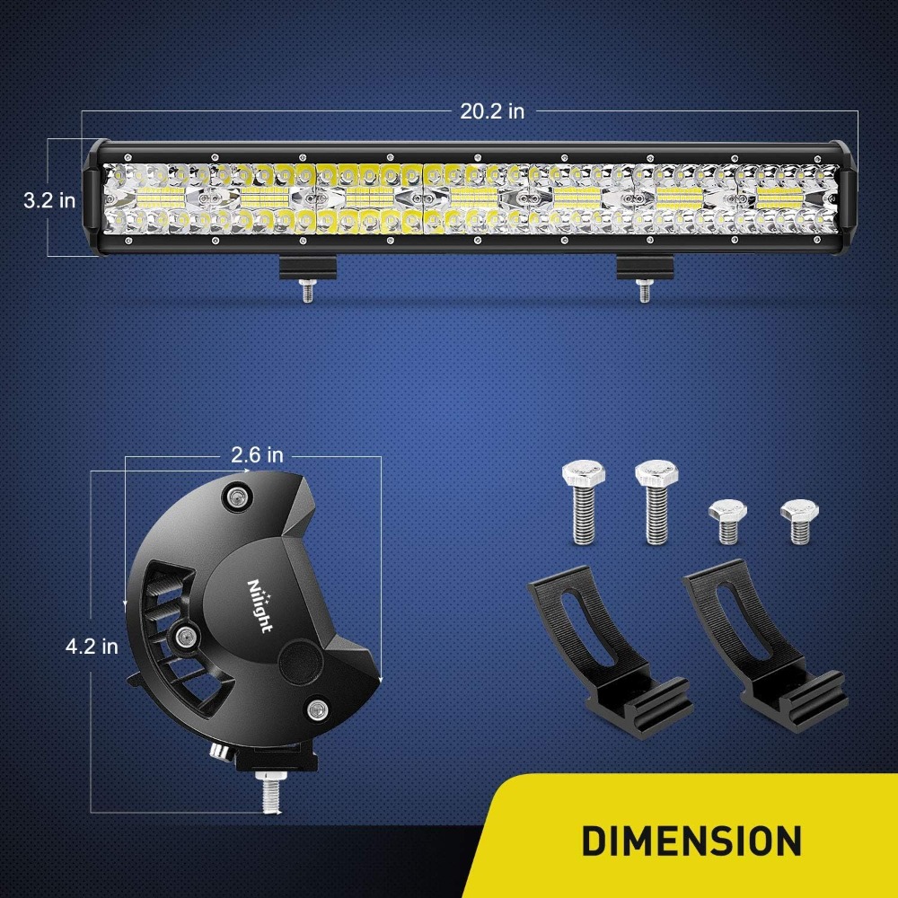 Nilight 20'Combo LED Light Bar - Flood Tray Table review and price