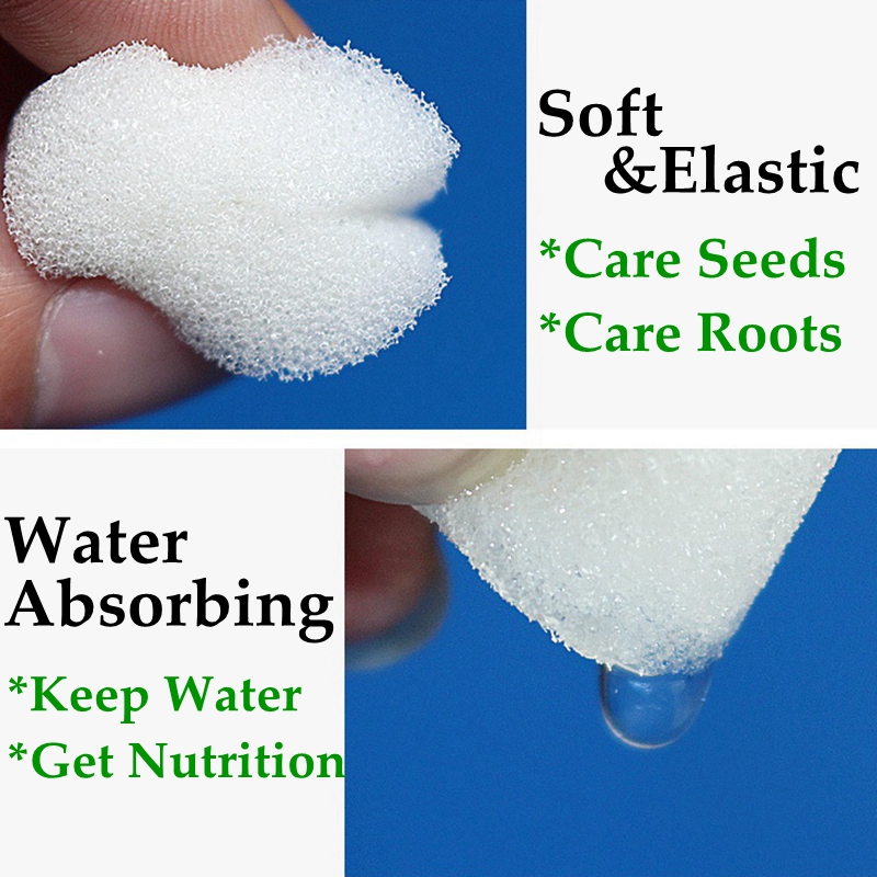 50pcs White Mesh Cup Sponge Ga - Net Pot 3 Inch review and price