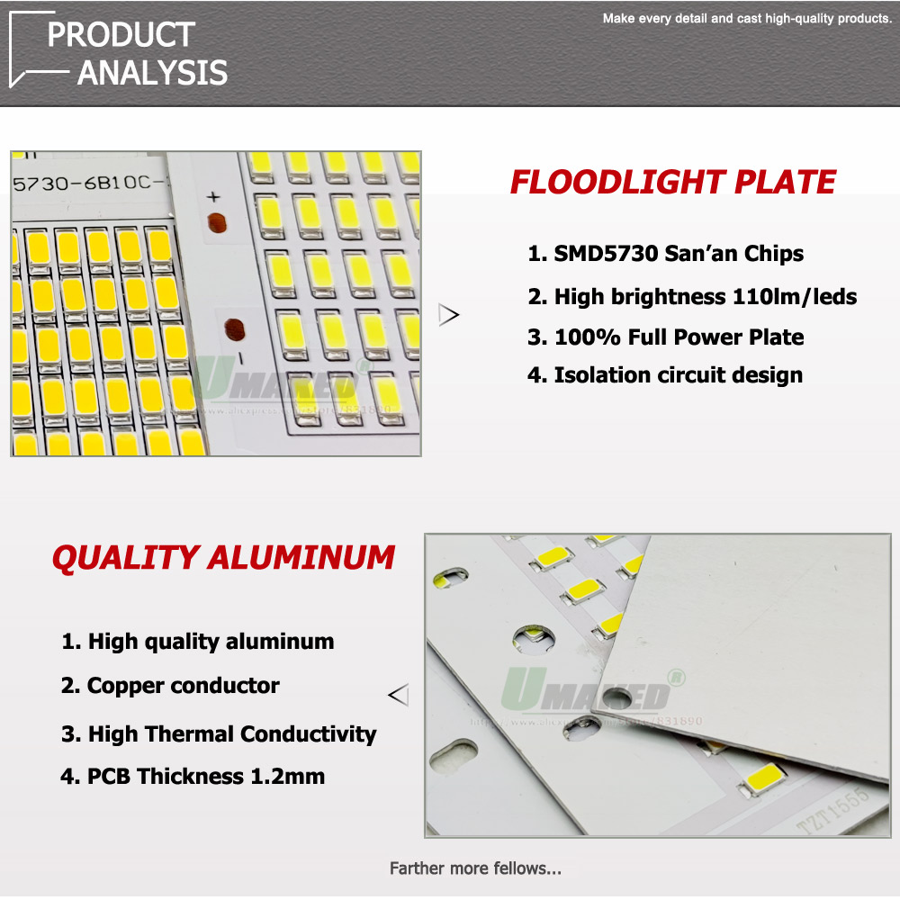 50W LED PCB+Driver Floodlight  - Flood Tray Table review and price